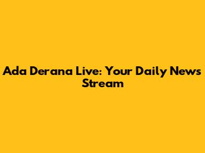Ada Derana Live: Your Daily News Stream