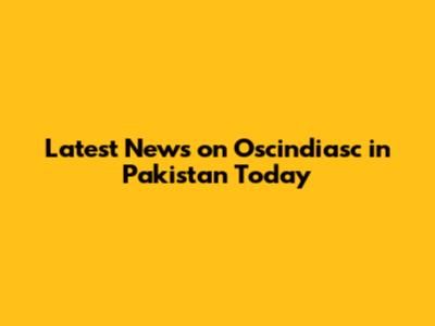 Latest News on Oscindiasc in Pakistan Today