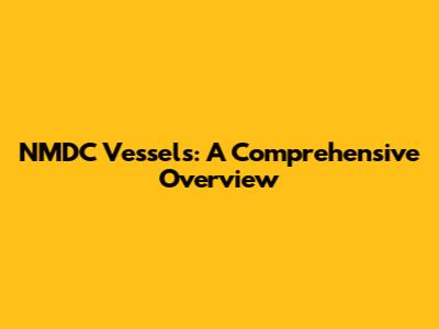 NMDC Vessels: A Comprehensive Overview