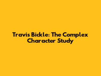 Travis Bickle: The Complex Character Study