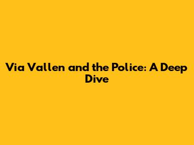 Via Vallen and the Police: A Deep Dive